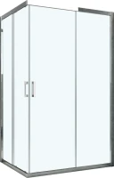 Душевой уголок Vegas Glass ZA-F Tur Novo h1900 110*90 08 01 профиль глянцевый хром, стекло прозрачное