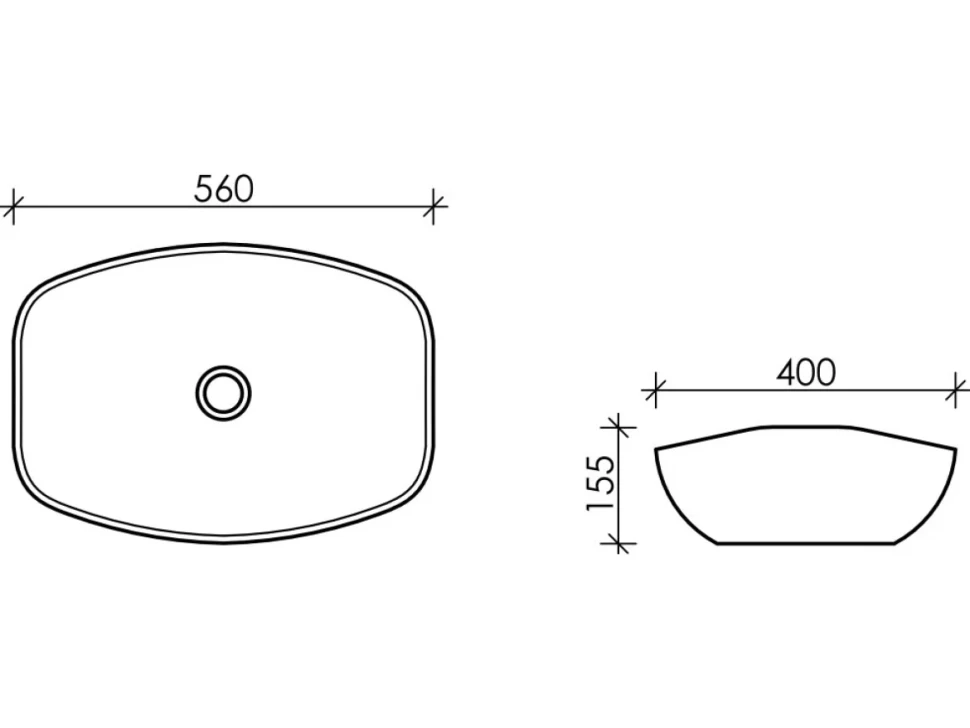 Накладная раковина Ceramicanova Element CN5016