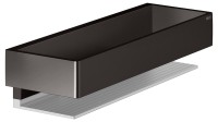 Полка Keuco Edition 11 11158 титан черный шлифованный, алюминий серебристый анодированный