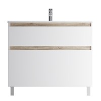 Тумба с раковиной AM.PM X-Joy 100, напольная, белый глянец