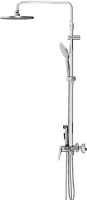 Душевая стойка Damixa Jupiter 977770000 с гигиеническим душем, хром