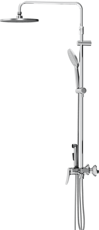 Душевая стойка Damixa Jupiter 977770000 с гигиеническим душем, хром