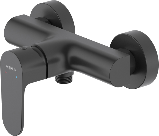 Смеситель для душа AQUATEK Оберон AQ1260MB матовый черный