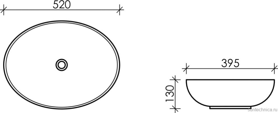 Накладная раковина Ceramicanova Element CN6017MW