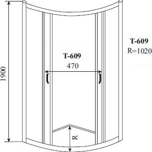 Душевой уголок Timo Altti ALTTI-609C Clean Glass 90х90 см