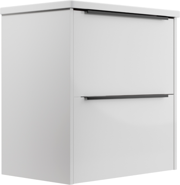 Тумба с раковиной La Fenice Tesoro 60 платиновый белый