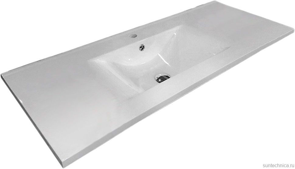 Тумба с раковиной Sanvit Кубэ -3 120 белый глянец