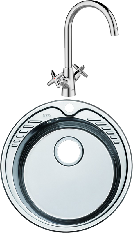 Комплект Мойка IDDIS Suno + Смеситель Acros ACRSB00i05 хром