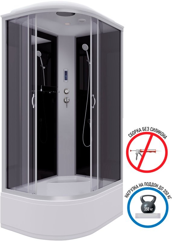 Душевая кабина Niagara Classic NG-2510-14RP 120х80 см, с пультом управления и FM-радио