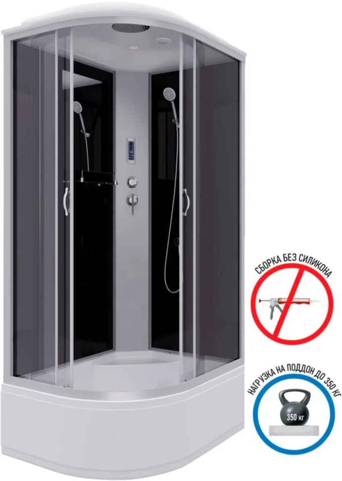 Душевая кабина Niagara Classic NG-2510-14RP 120х80 см, с пультом управления и FM-радио