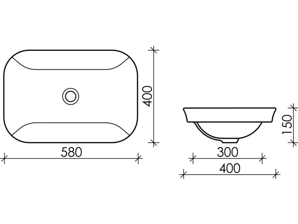 Раковина Ceramicanova Element CN6041