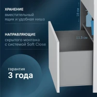 Тумба с раковиной AM.PM Func 100 белый глянец Тумба с раковиной AM.PM Func 100 белый глянец