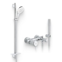 Душевой комплект Смеситель Grohe Concetto 32211001 + Гарнитур Rainshower SmartActive 26594LS0 Душевой комплект Смеситель Grohe Concetto 32211001 + Гарнитур Rainshower SmartActive 26594LS0