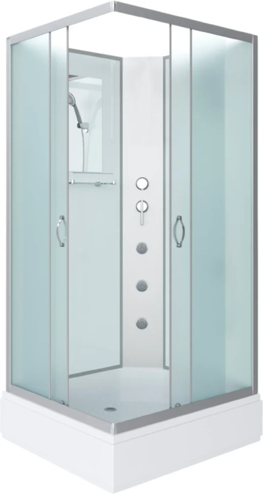Душевая кабина Niagara Classic NG-33984-14QBKG 90х80 см, без крыши, с гидромассажем