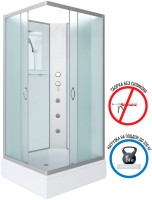 Душевая кабина Niagara Classic NG-33984-14QBKG 90х80 см, без крыши, с гидромассажем