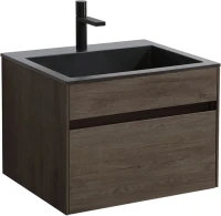 Тумба с раковиной Vincea Chiara 60 темный дуб