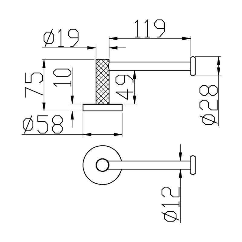 Держатель для туалетной бумаги Boheme Uno 10985-MW matt white