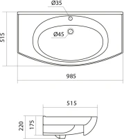 Мебель для ванной комнаты ASB-Mebel Мессина 100 с дверками Мебель для ванной комнаты ASB-Mebel Мессина 100 с дверками