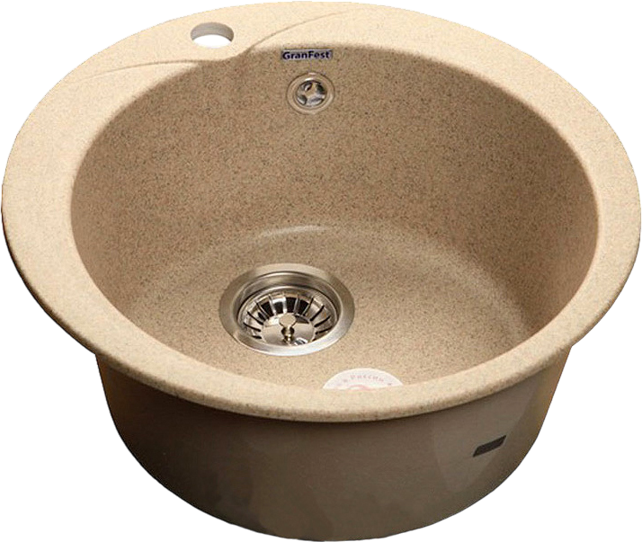 Комплект Мойка GranFest Rondo GF-R480 песочный + Измельчитель Bone Crusher BC 1000-AS