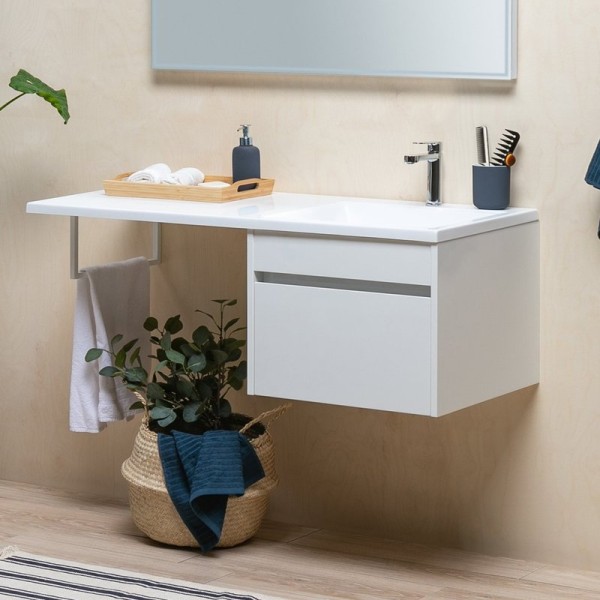 Тумба с раковиной Aquanet Токио 68 1 ящик R