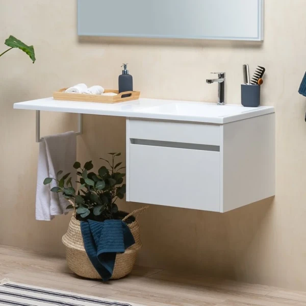 Тумба с раковиной Aquanet Токио 68 1 ящик R