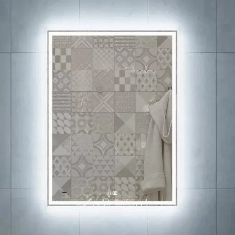 Зеркало KERAMA MARAZZI Tecno 60 с подсветкой, с часами