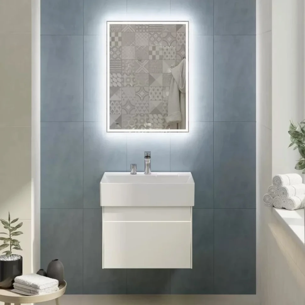 Зеркало KERAMA MARAZZI Tecno 60 с подсветкой, с часами