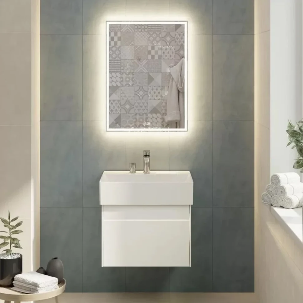 Зеркало KERAMA MARAZZI Tecno 60 с подсветкой, с часами
