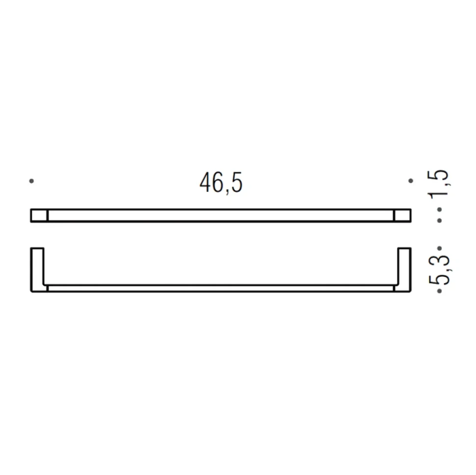Держатель для полотенец Colombo Design MiniQ B5010.NM матовый черный