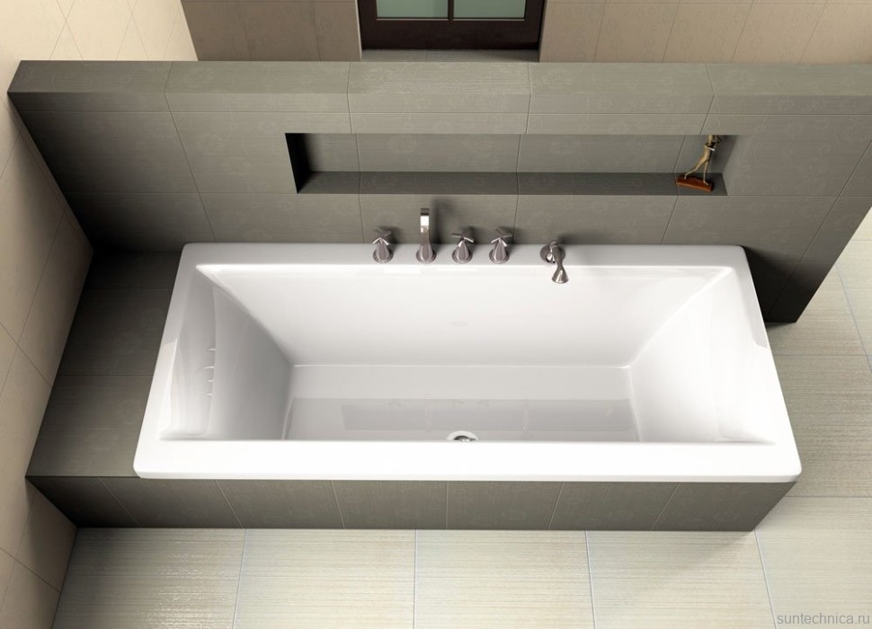 Акриловая ванна Excellent Pryzmat 150x75 см, встраиваемая, белая, с каркасом