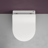 Комплект Унитаз подвесной Ceramicanova Play CN3001 безободковый, с микролифтом + Инсталляция Envision CN1002M + Кнопка Fla, матовый хром