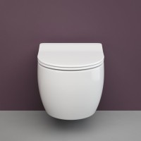 Комплект Унитаз подвесной Ceramicanova Play CN3001 безободковый, с микролифтом + Инсталляция Envision CN1002M + Кнопка Fla, матовый хром