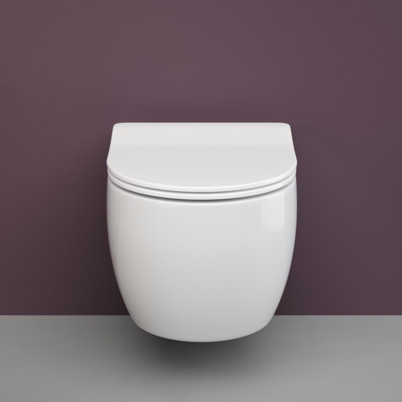 Комплект Унитаз подвесной Ceramicanova Play CN3001 безободковый, с микролифтом + Инсталляция Envision CN1002M + Кнопка Fla, матовый хром