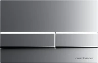 Комплект Унитаз подвесной Ceramicanova Play CN3001 безободковый, с микролифтом + Инсталляция Envision CN1002M + Кнопка Fla, матовый хром