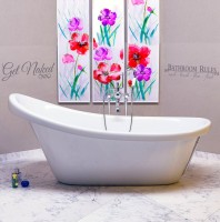 Ванна из искусственного камня Фэма Рио без опоры 170x80 см, отдельностоящая, белая, овальная
