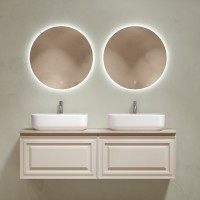 Мебель для ванной комнаты Sancos Very 140 beige soft, столешница бежевая TT140A2X, раковина CN5043