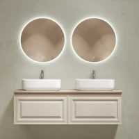 Мебель для ванной комнаты Sancos Very 140 beige soft, столешница бежевая TT140A2X, раковина CN5043