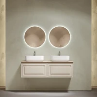 Мебель для ванной комнаты Sancos Very 140 beige soft, столешница бежевая TT140A2X, раковина CN5043