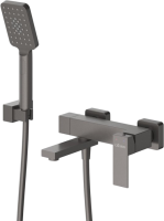 Смеситель для ванны с душем Cezares Slider SLIDER-VD-GM оружейная сталь