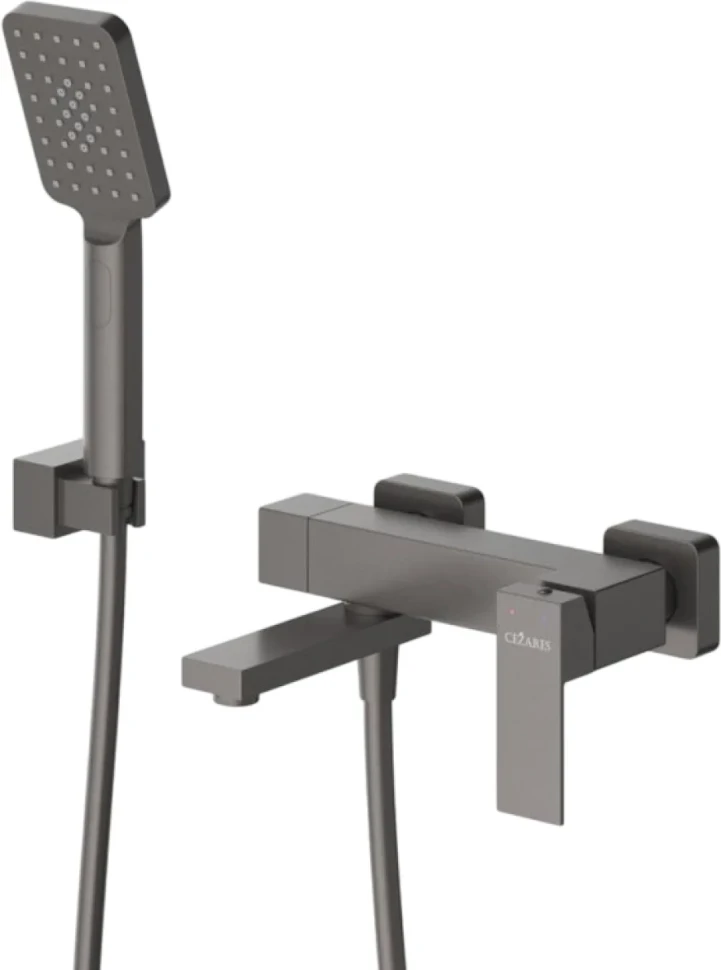 Смеситель для ванны с душем Cezares Slider SLIDER-VD-GM оружейная сталь