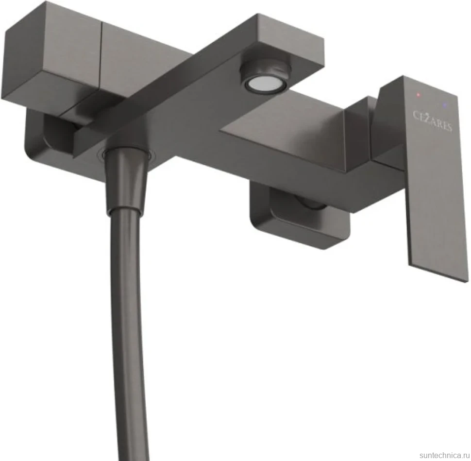 Смеситель для ванны с душем Cezares Slider SLIDER-VD-GM оружейная сталь