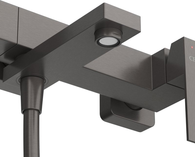 Смеситель для ванны с душем Cezares Slider SLIDER-VD-GM оружейная сталь