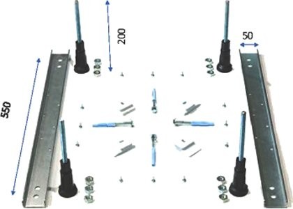 Акриловая ванна Berges Nelu 050019 см, на ножках