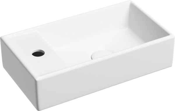 Раковина маленькая в туалет Ceramicanova Element CN6051RMW белый матовый