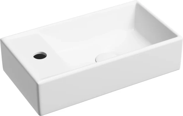 Раковина маленькая в туалет Ceramicanova Element CN6051RMW белый матовый