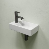 Раковина маленькая в туалет Ceramicanova Element CN6051RMW белый матовый