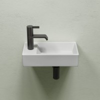 Раковина маленькая в туалет Ceramicanova Element CN6051RMW белый матовый