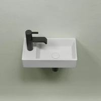 Раковина маленькая в туалет Ceramicanova Element CN6051RMW белый матовый