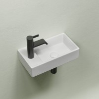 Раковина маленькая в туалет Ceramicanova Element CN6051RMW белый матовый