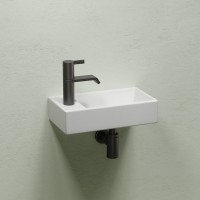 Раковина маленькая в туалет Ceramicanova Element CN6051RMW белый матовый